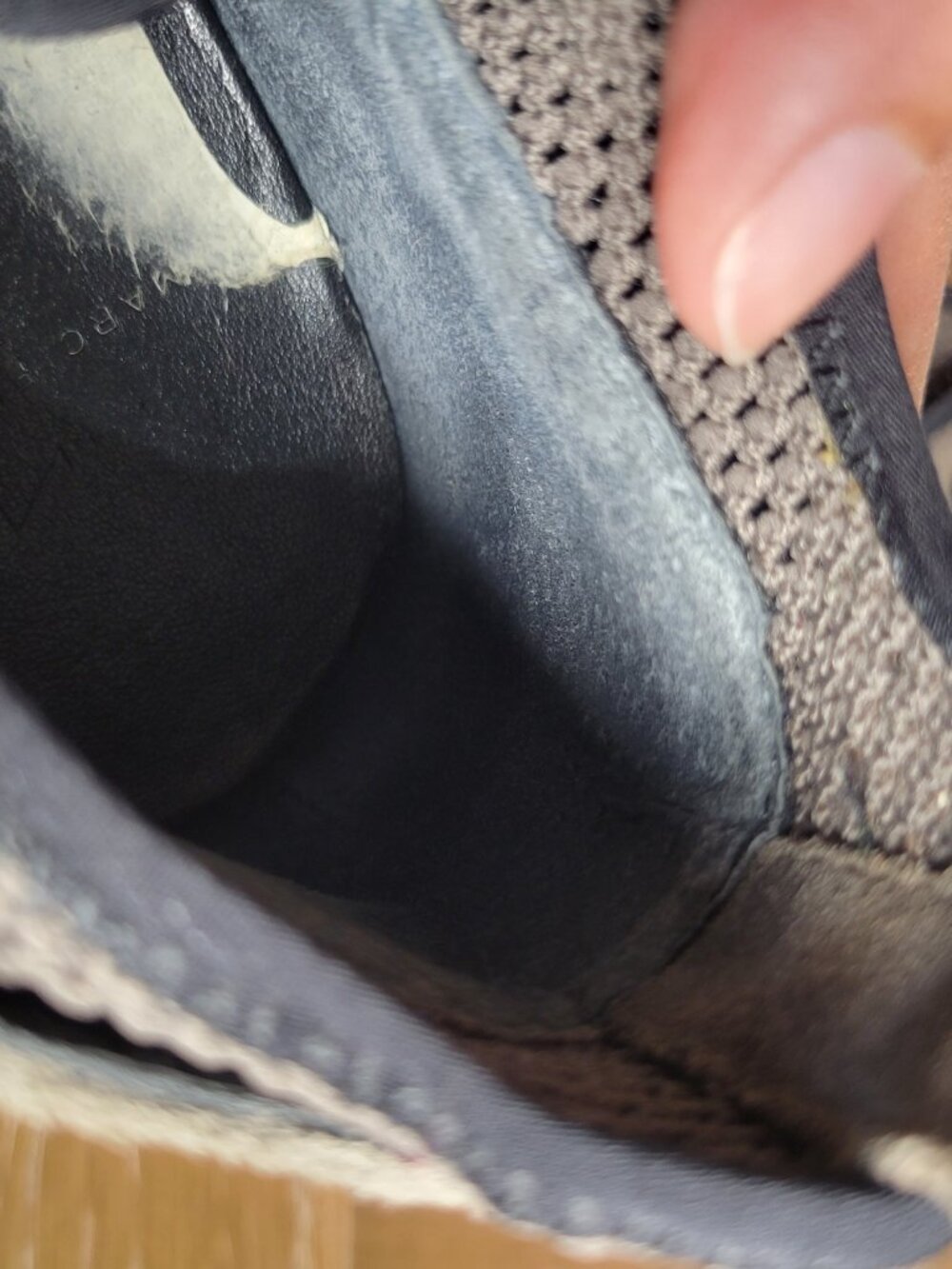 Marc Fisher LTD Gray Suede Knit Slip On Platform Sneakers Women's 8 - Picture 10 of 13